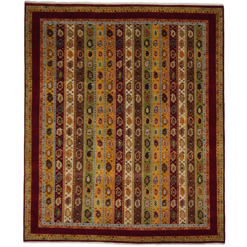 Tapis multicolore 9 pi 8 po x 10 pi One-of-a-Kind