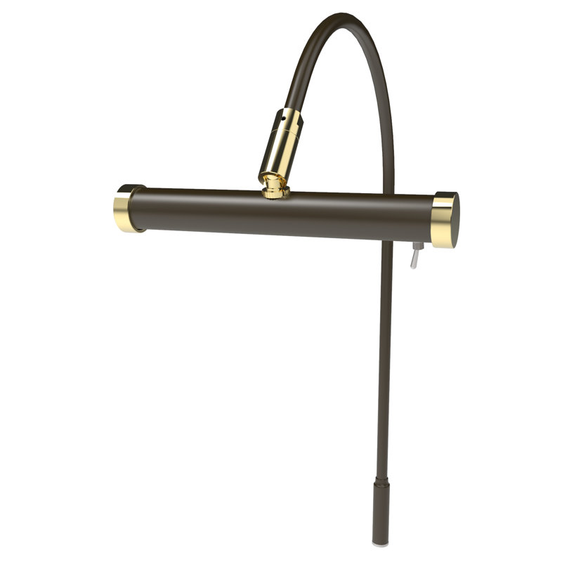 Lampe pour tableau 6 lumières Gayleen, Bronze acajou