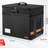Fireproof Document Box with 13 Pockets Accordian File Organizer, File Organizer Box with Lock for Hanging Letter/Legal Folder, Black