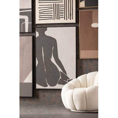 Nude Lady Art Print on Canvas