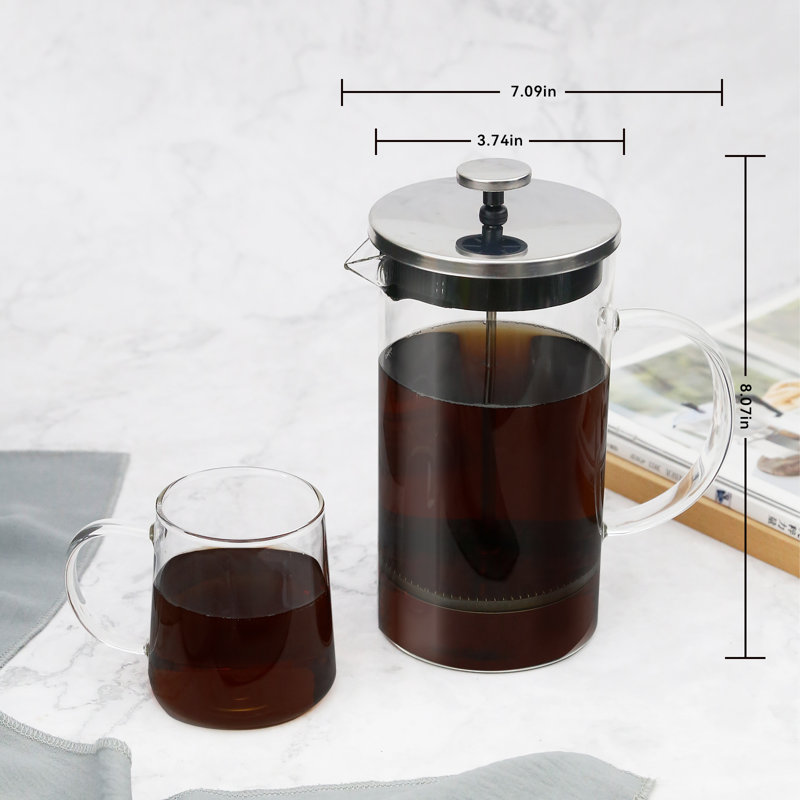 34Oz Glass French Press Coffer Maker