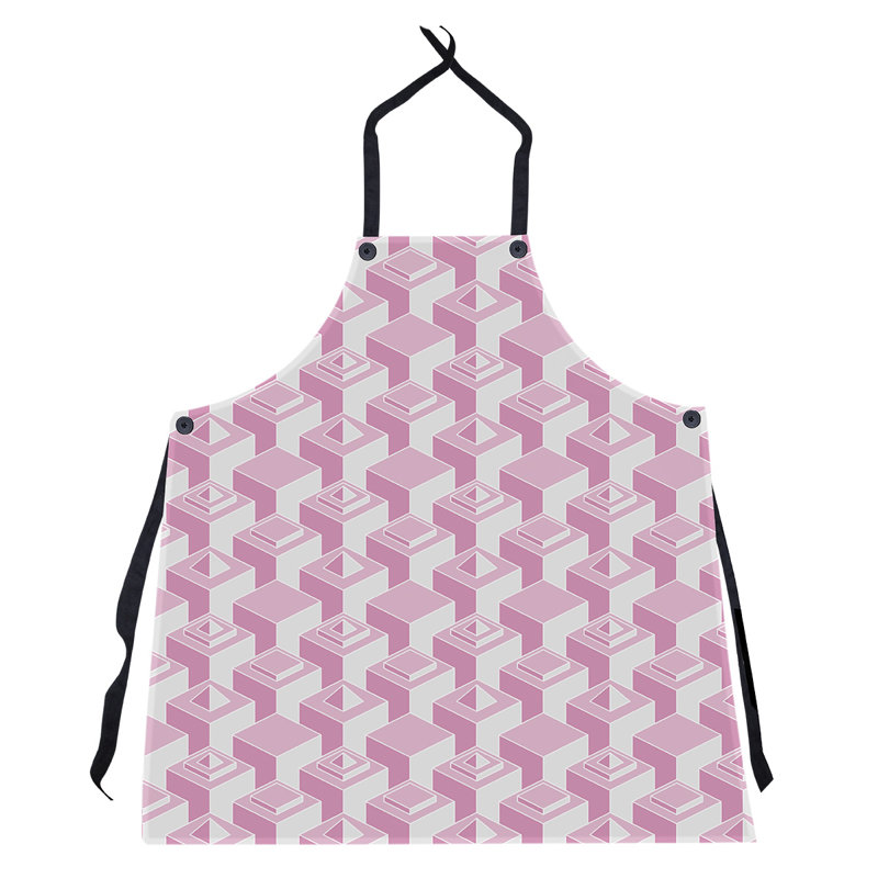 Tablier de gratte-ciels, Rose / blanc