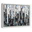 «Patchwork City - Floater Frame», reproduction d'art sur toile-46828217-46828218