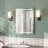 Modern Frameless LED Lighted Bathroom / Vanity Mirror with 3 Colour Adjustable, Memory Function, Anti-fog, Time Mode Control-102505968