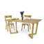 Julianna Oak Solid Wood Base Dining Table-980118339-980118336