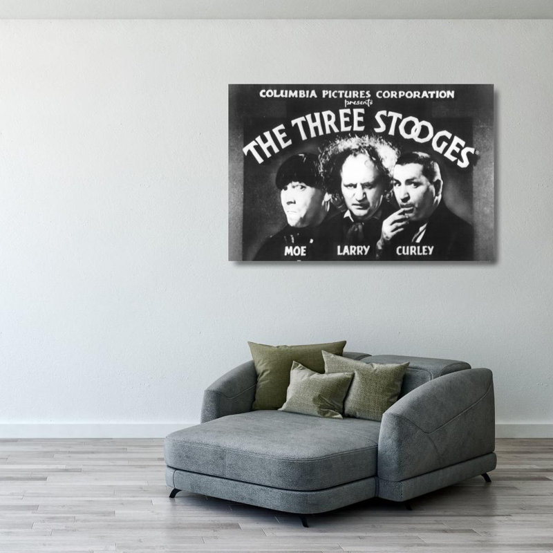 Three Stooges: Crédits d'ouverture, H 27 po x l 40 po