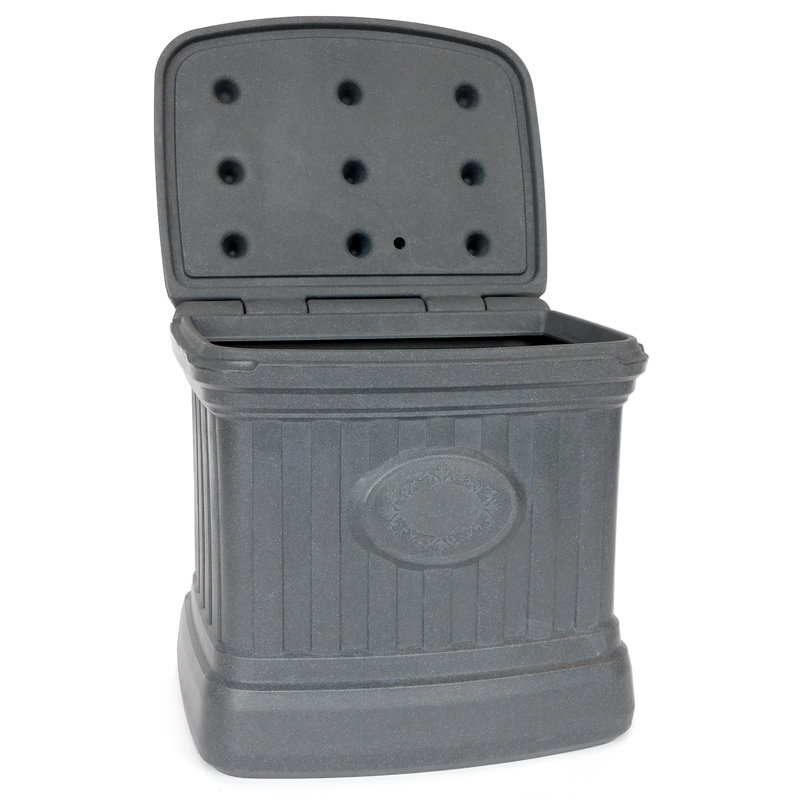 Boîte de rangement en plastique 26 gallons, Gris granite