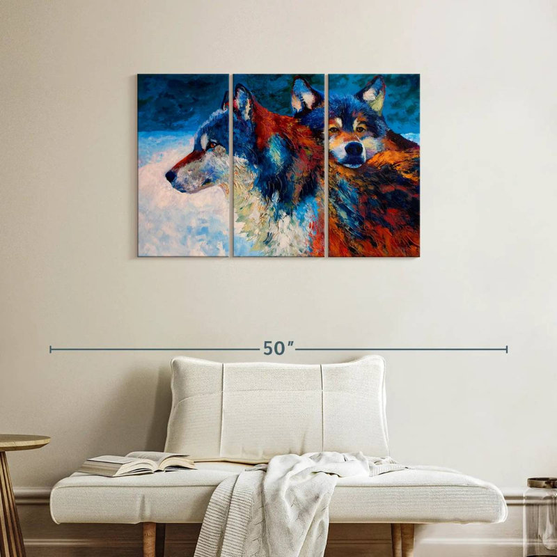 The Wolves, 24" H x 38" W