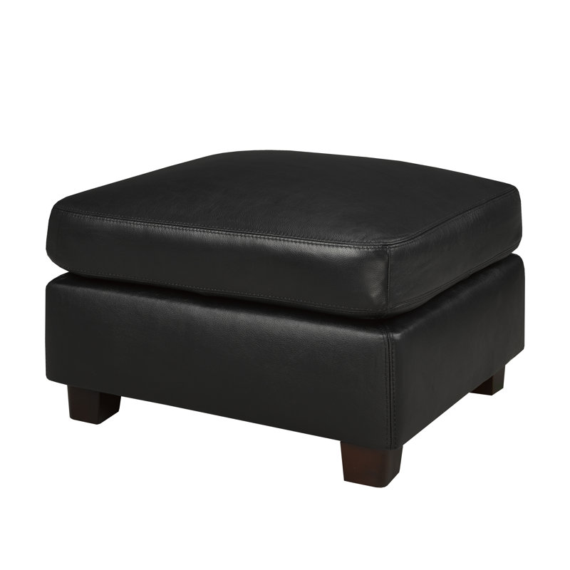 Repose-pieds Lynsey, Cuir corbeau