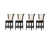 White Faux Leather Seat/Obsidian Black Frame
