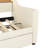 Twin Size Daybed With Trundle, Upholstered Daybed With Charging Station And LED Lights, White -346812896