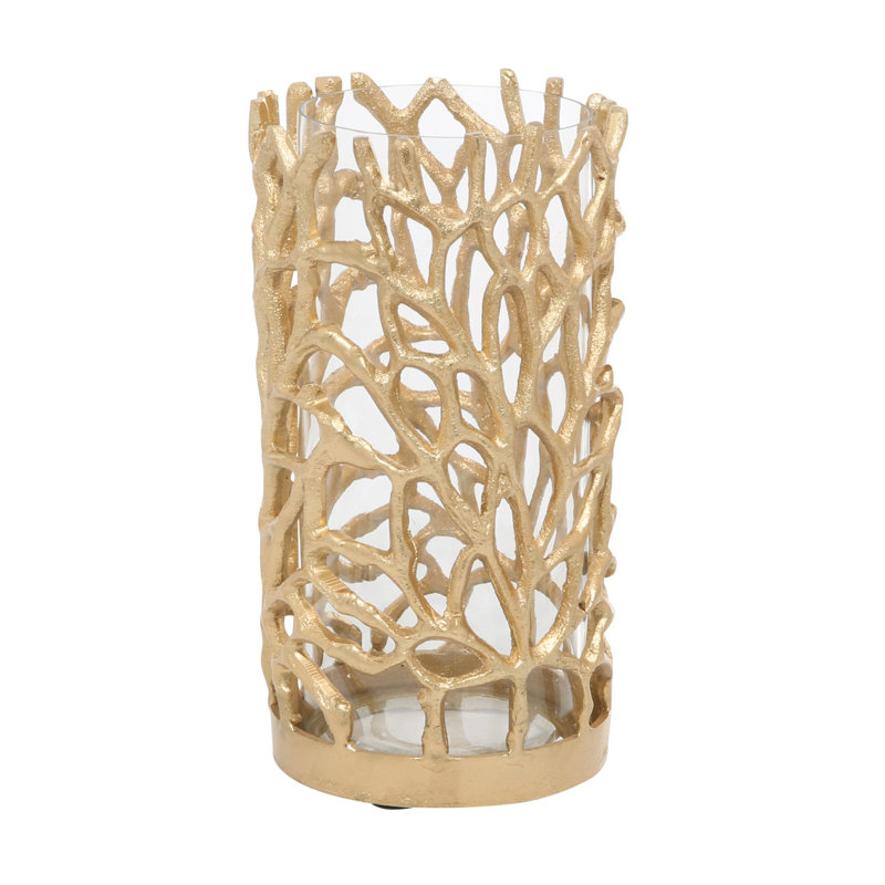 Tabletop Hurricane Candle Lantern, 10" H x 5" W x 5.3" D