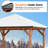Sequoia 10 ft.x10 ft. Premium Cedar Wood Hard Top Gazebo With Galvanized Steel  Roof
