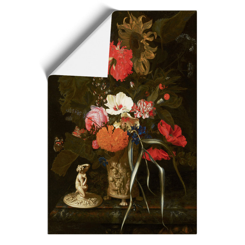 Still Life with Flowers by Maria van Oosterwijk - Frameless Print, 59cm H x 42cm W x 0.1cm D