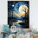 Indigo Intrigue Water Stream sur toile