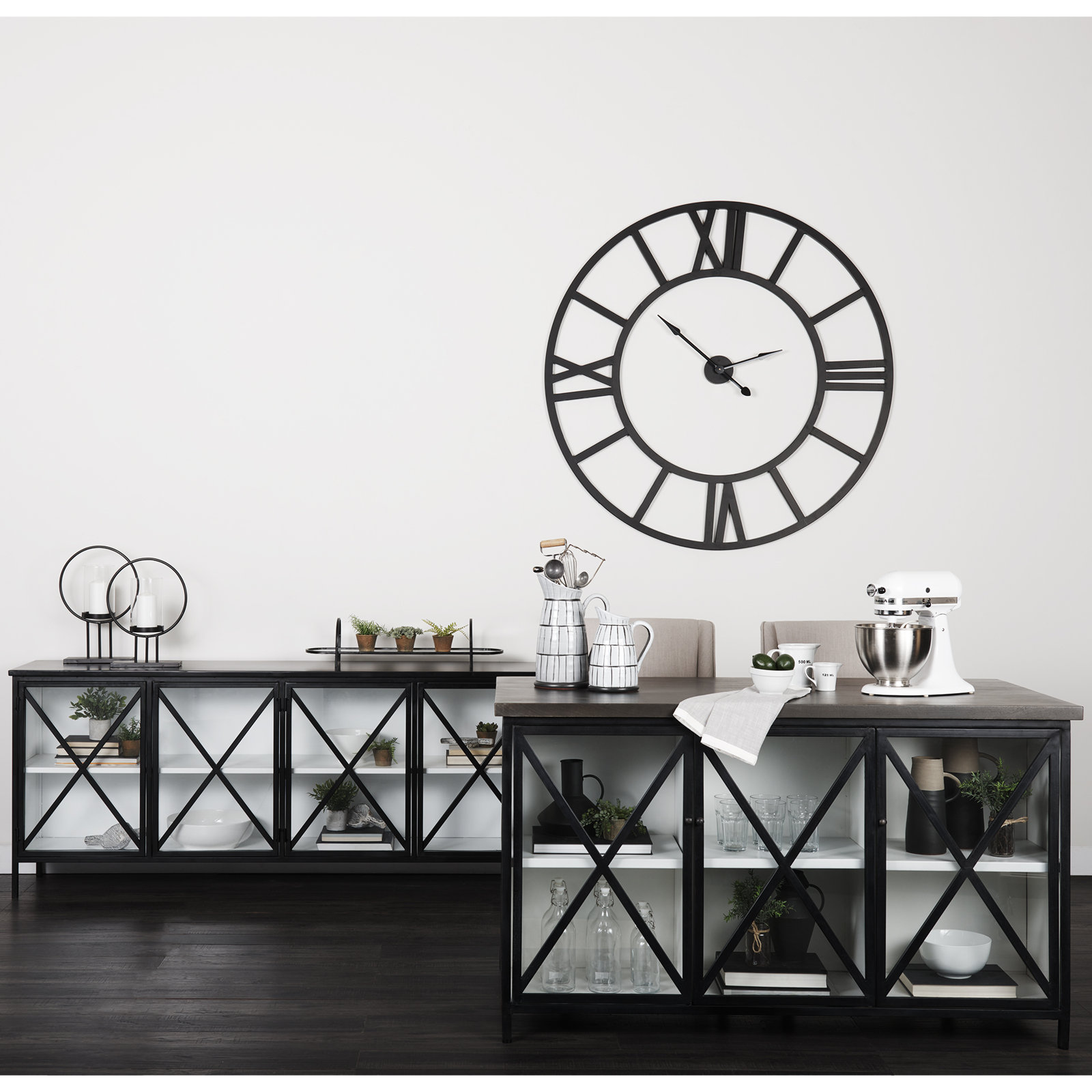 Tildon Sideboard, Black/White