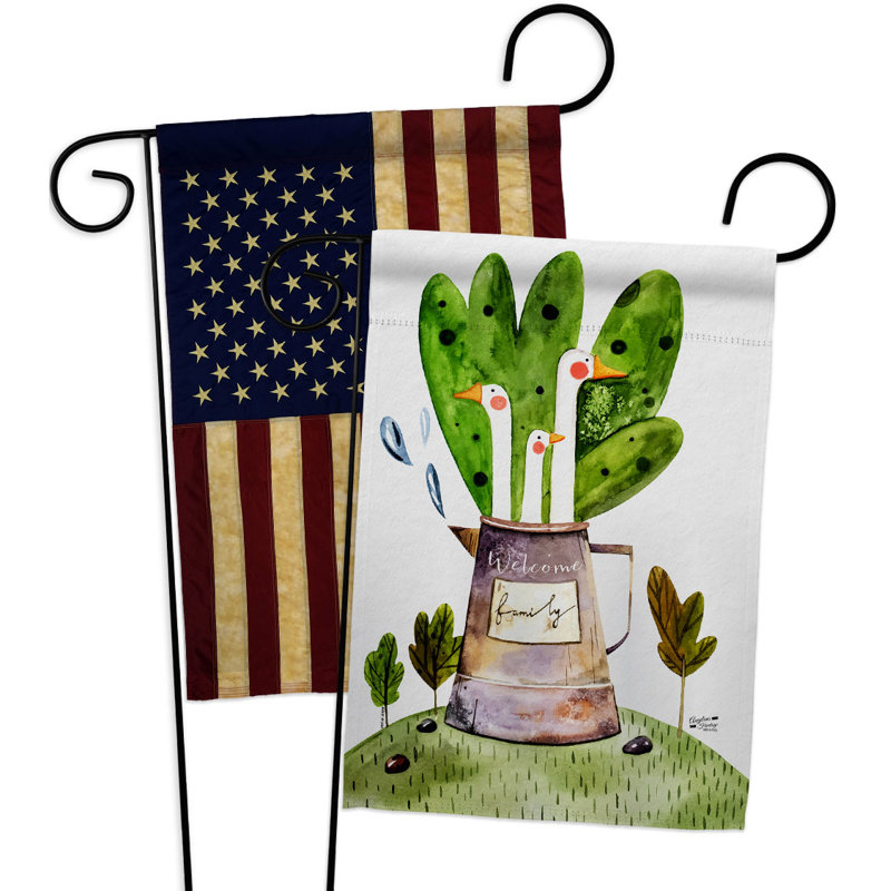 Double Sided 18.5 in. H x 13 in. W Polyester Garden flag