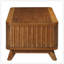 Table basse rectangulaire en bois pour le salon, 41,5 pouces avec pieds en pin massif et tablette de rangement ouverte, facile à assembler-118494878