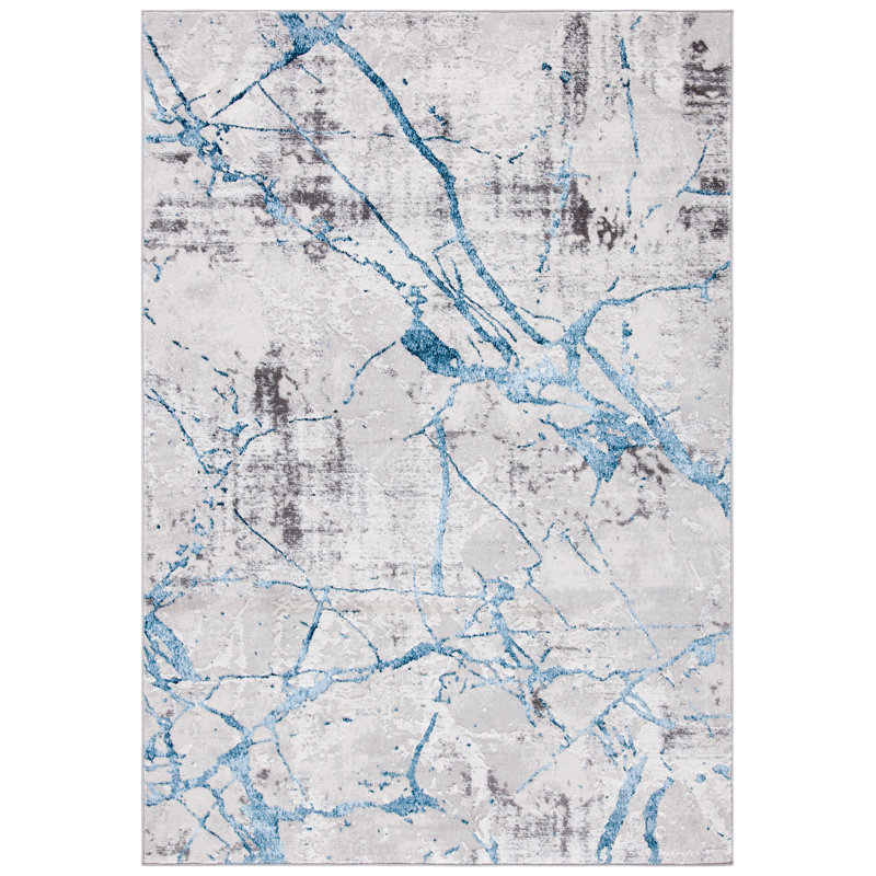 Aimon Abstract Area Rug, Rectangle 91 x 152 cm