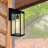 6''x 6'' 1 Light Black Outdoor Wall Light – Weather-Resistant Exterior Lantern with E26 Bulb Base-2028240833