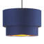 Modern Cotton Fabric Double Tier Ceiling Shade with Shiny Inner-73565374-98656001