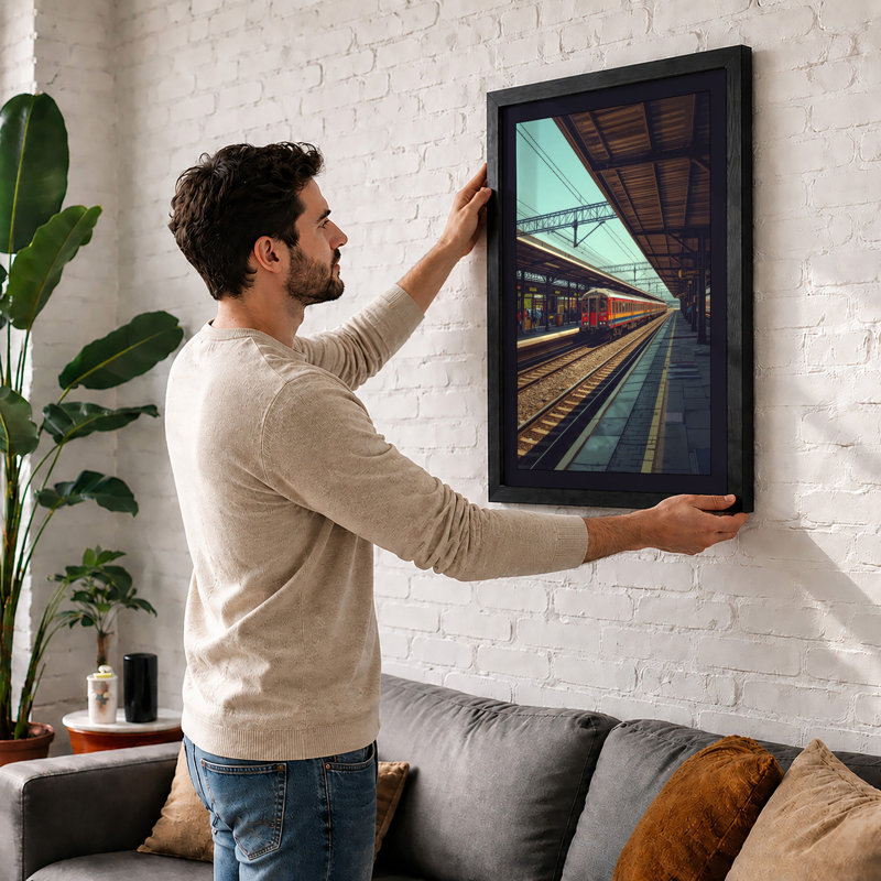 Platform Under Steel Industrial - Print, Unframed, A1 - 84.1 x 59.4 cm