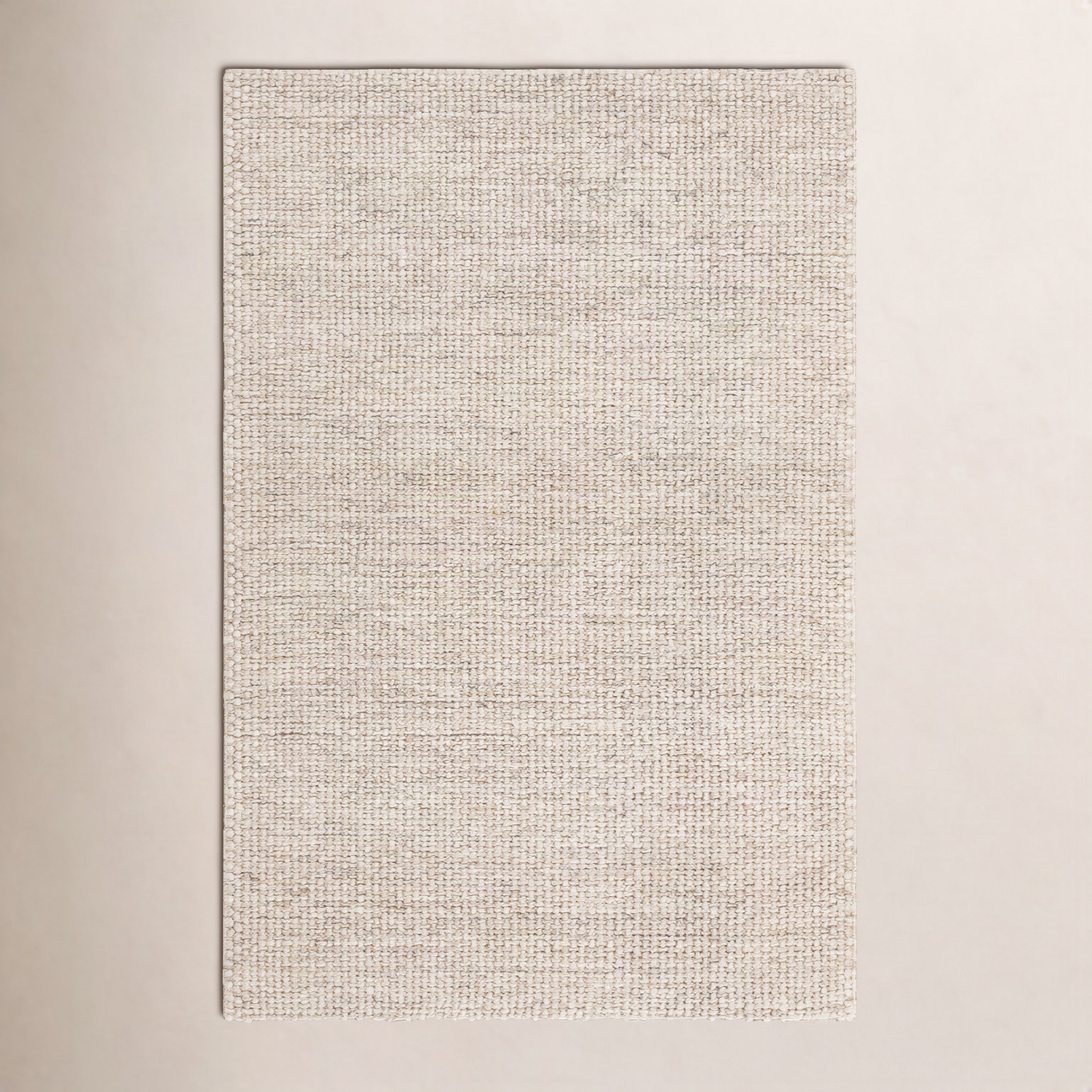 Hero Ivory Hand-Woven Flatweave Rug, Rectangle 2' x 3'