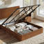 Structure de lit avec rangement pour grand lit, grand lit hydraulique en bois avec tête de lit-2133178081-2133178082
