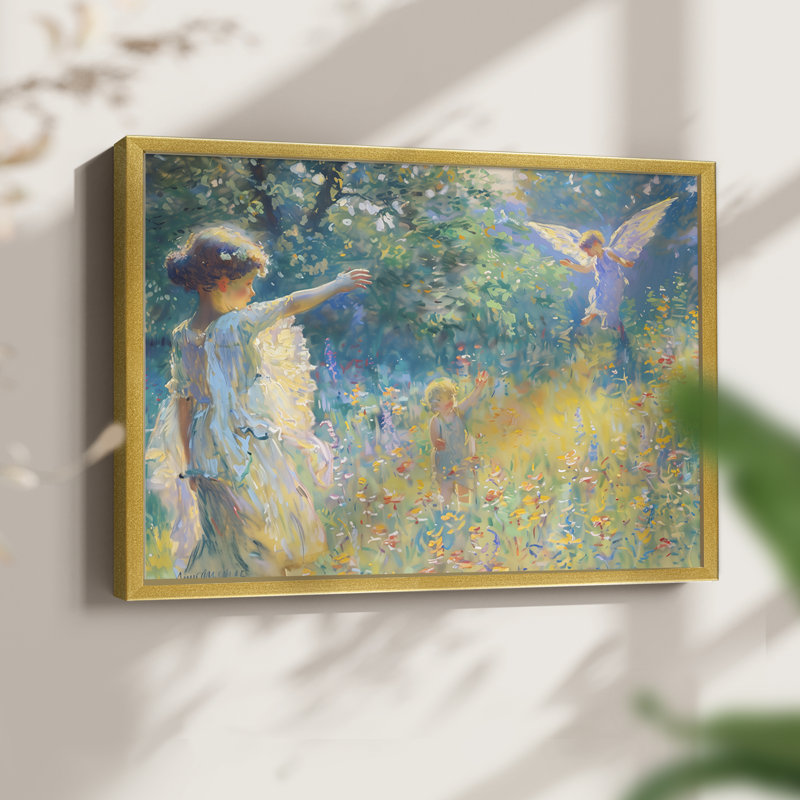 Faune, série XLV, reproduction encadrée, H 8 po x l 10 po, Or