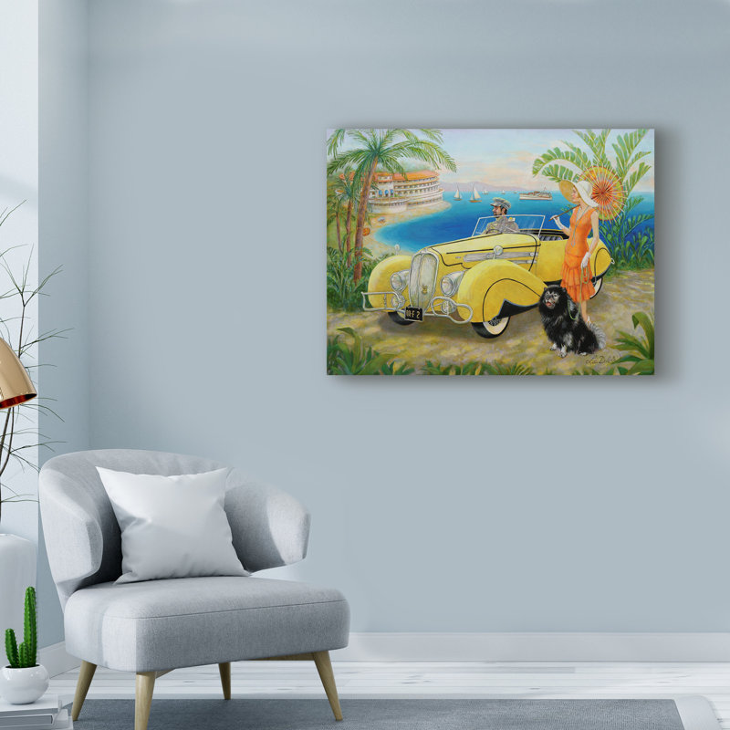 «Great Gatsby», reproduction de peinture acrylique sur toile tendue, H 18 po x l 24 po x P 2 po