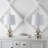 Enique 21'' Nickel Buffet Lamp Set