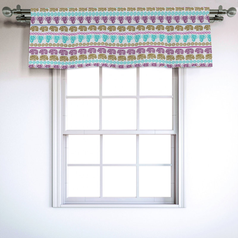 Sateen Ruffled Window Valance