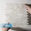 Seashell 12" x 12" Mosaic Subway Tile-36951009