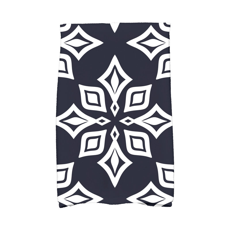 Luwig Poly Twill Hand Towel, Navy Blue