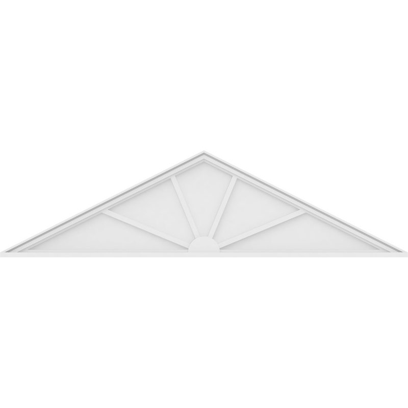 Pédalier en PVC de qualité architecturale à 4 pointes (hauteur 6/12), H 21 1/2 po x l 82 po x P 2 po