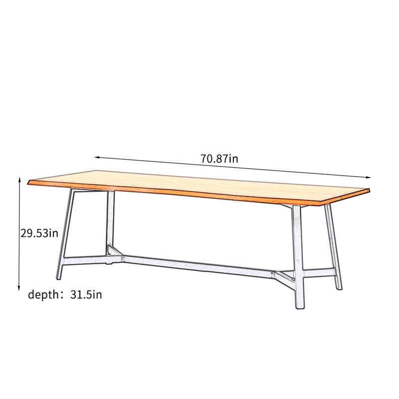 Rathell, 29.53"H x 70.87"L x 31.5"D