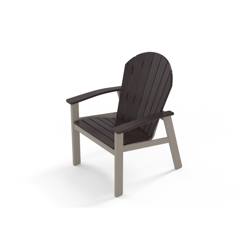 Augusto Outdoor Adirondack Chair, Chestnut, Desert