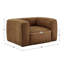Fauteuil en cuir véritable de 48 po Dupo-538311774