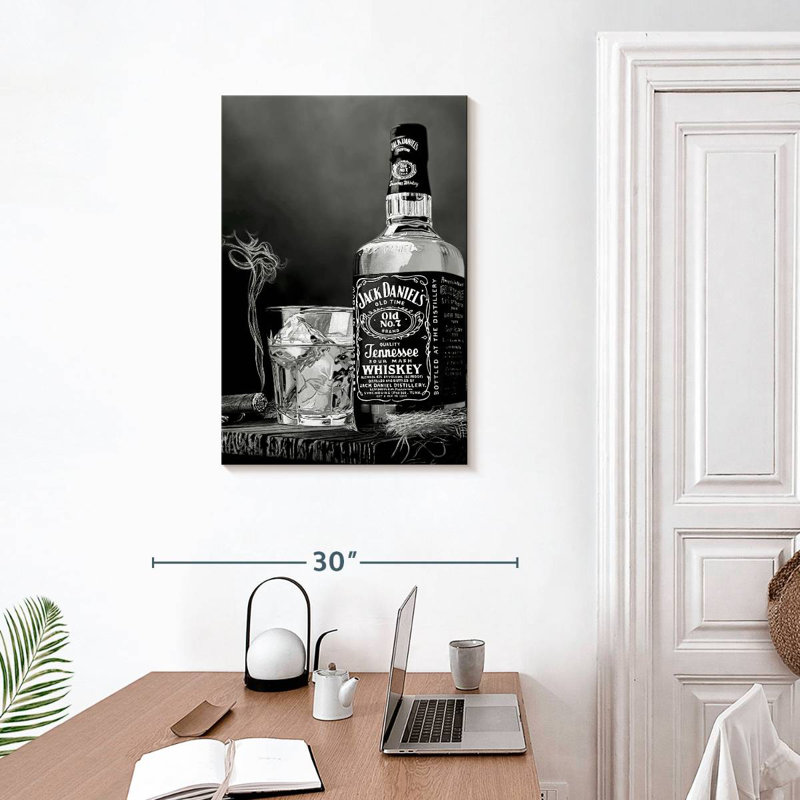 Yarlin Wild West III - noir et blanc, H 30 po x l 20 po