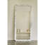 Deniz 35 in. x 79 in. Natural Stone Marble Scallop Framed Mirror