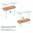 Tempered Glass Console Table with Shelf-1934271996-1905166803