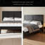 Cadre de lit plateforme en bois, silencieux, sans sommier et outil d'assemblage facile, grand rangement sous le lit-848675783
