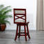 Le tabouret de bar de 30 po au fini cerisier et au fini de chaise en tissu beige ajoutera une touche de confort à votre espace-1515323222-1515323217