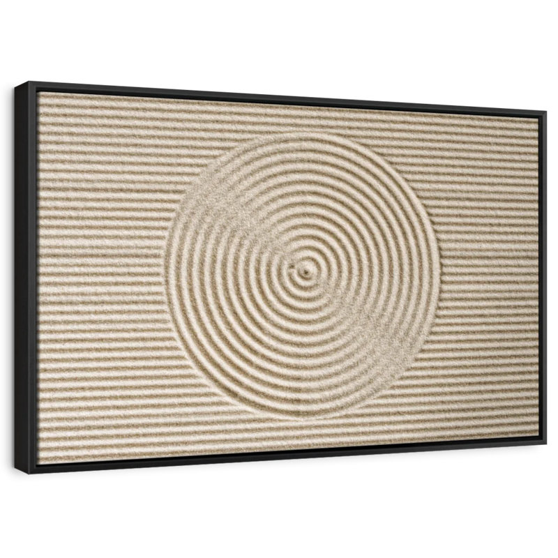 " Zen Circles In The Sand ", 29" H x 43" W