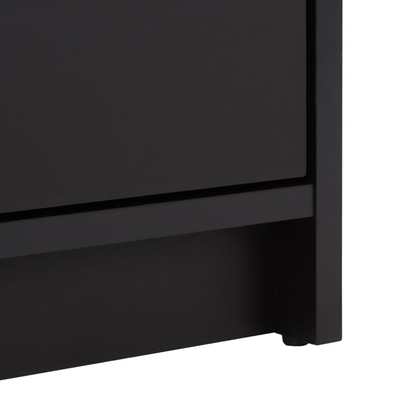 Commode 3 tiroirs Mishi, Noir