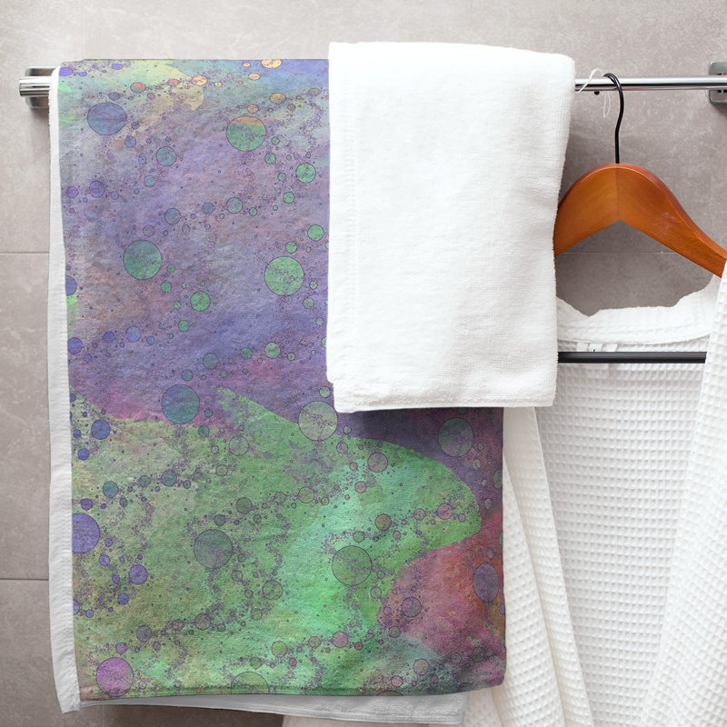 Serviette de bain Planets and Stars, Alternance de couleurs multicolores