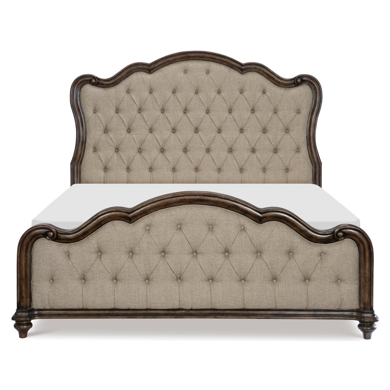 Lit plateforme tapissier Koraljka, Grand