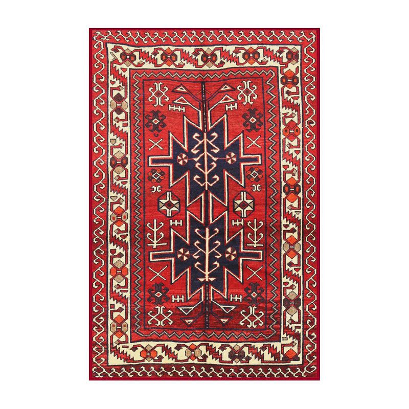 Tapis rouge à motif sud-ouest, Rectangle 5 pi x 8 pi