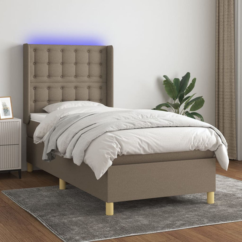 Aniyla 100 X 200 Cm Bed, 100 x 200cm, Taupe