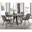 Ensemble de 2 chaises capitonnées pivotantes